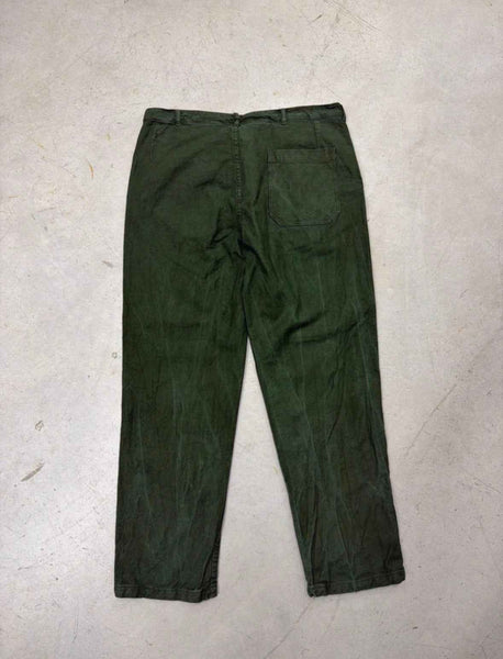 VINTAGE SWEDISH ARMY WORK PANTS W36
