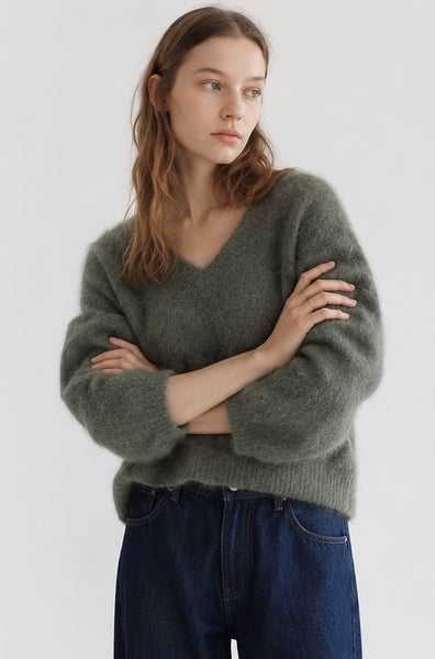Maglione scollo a V