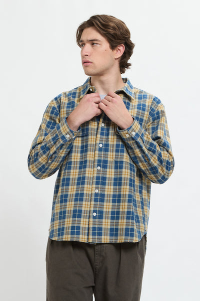 UNIVERSALL OVERALL CHECK WORK BLUE