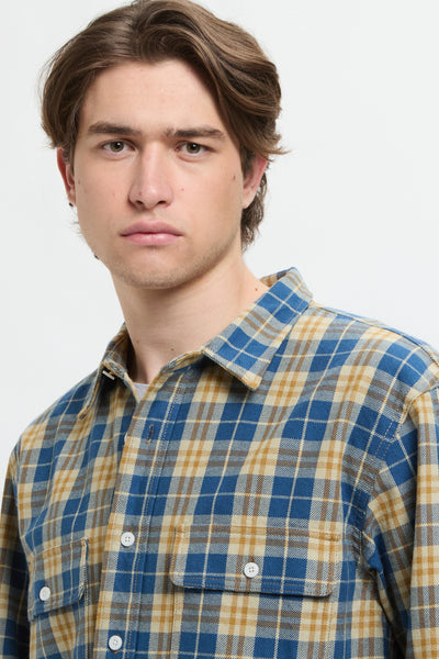 UNIVERSALL OVERALL CHECK WORK BLUE