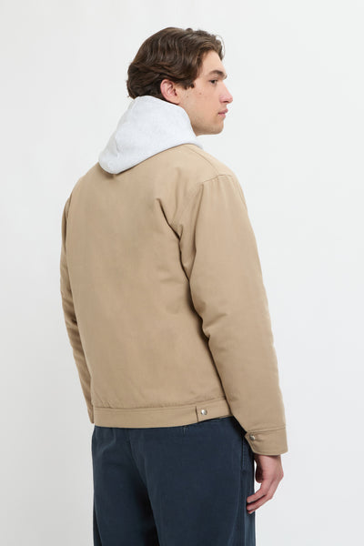 UNIVERSALL OVERALL COTTON LINER ZIP JACKET BEIGE