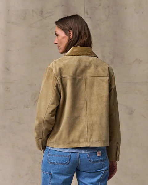 WOMEN'S SHORT SUEDE BARN JACKET