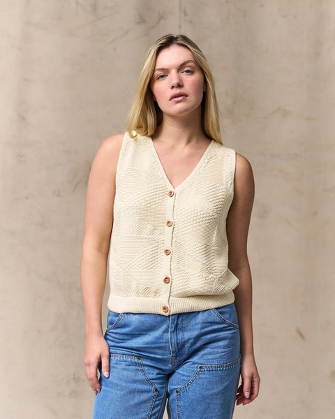 WOMEN'S COTTON SWEATER VEST