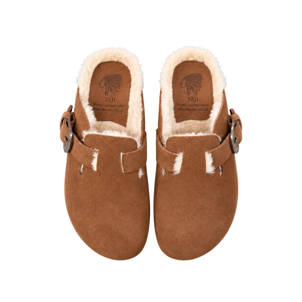 Sabot Suede Castagna