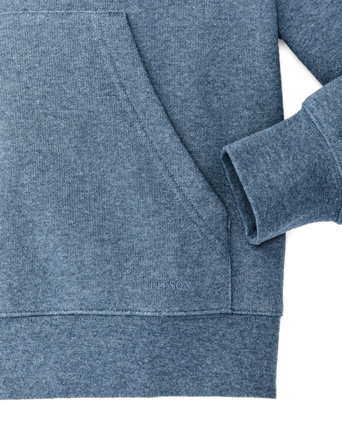 WOMEN'S FRENCH TERRY HALF-ZIP HOODIE LIGHT BLUE