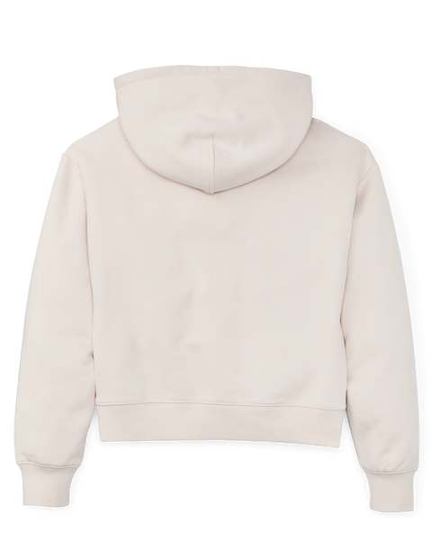 WOMEN'S FRENCH TERRY HALF-ZIP HOODIE IVORY