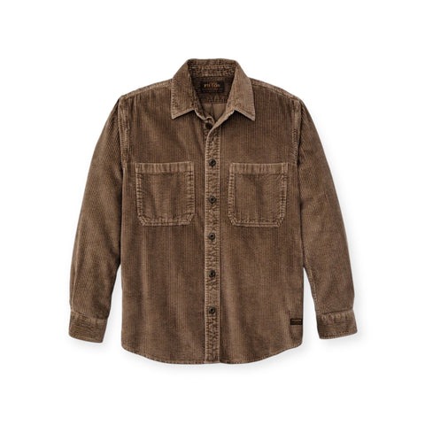 CAMICIA IN VELLUTO 6-WALE BROWN