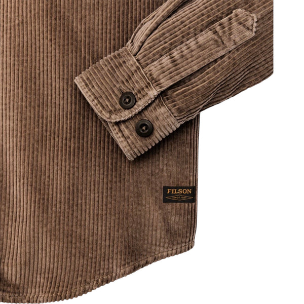 CAMICIA IN VELLUTO 6-WALE BROWN