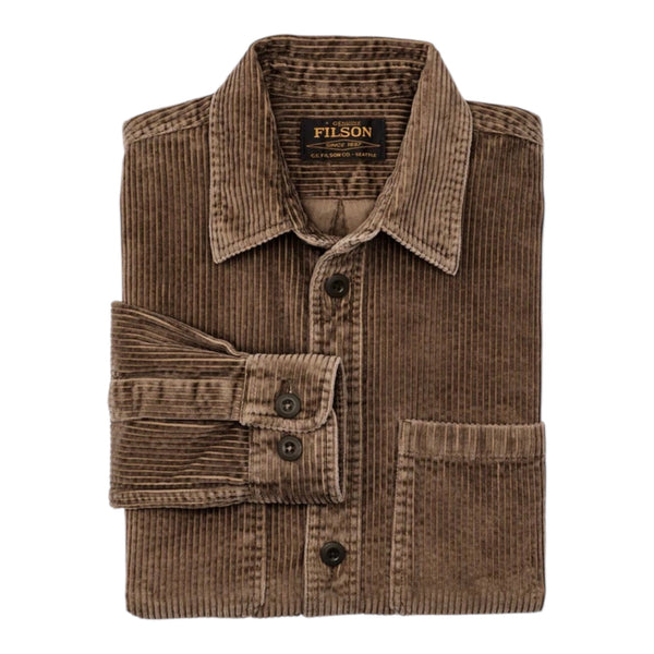 CAMICIA IN VELLUTO 6-WALE BROWN