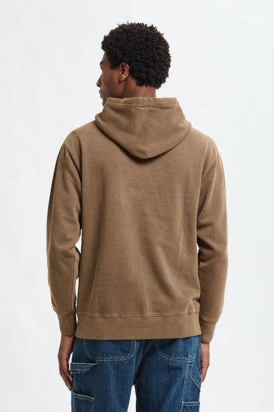 UNIVERSALL OVERALL FELPA CON CAPPUCCIO EFFETTO PIGMENTATO