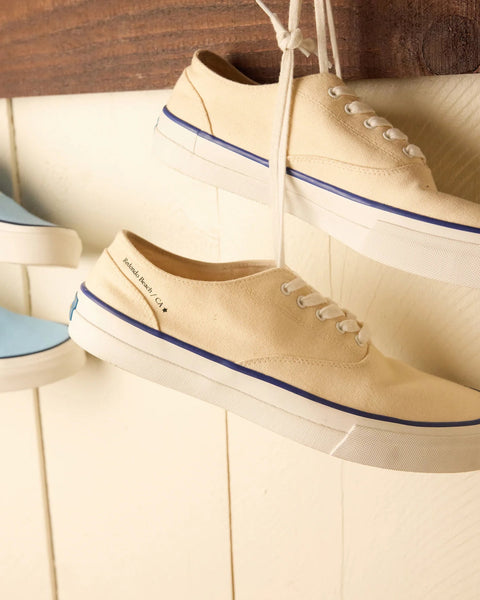 REDONDO CANVAS WHITE LINE BLU