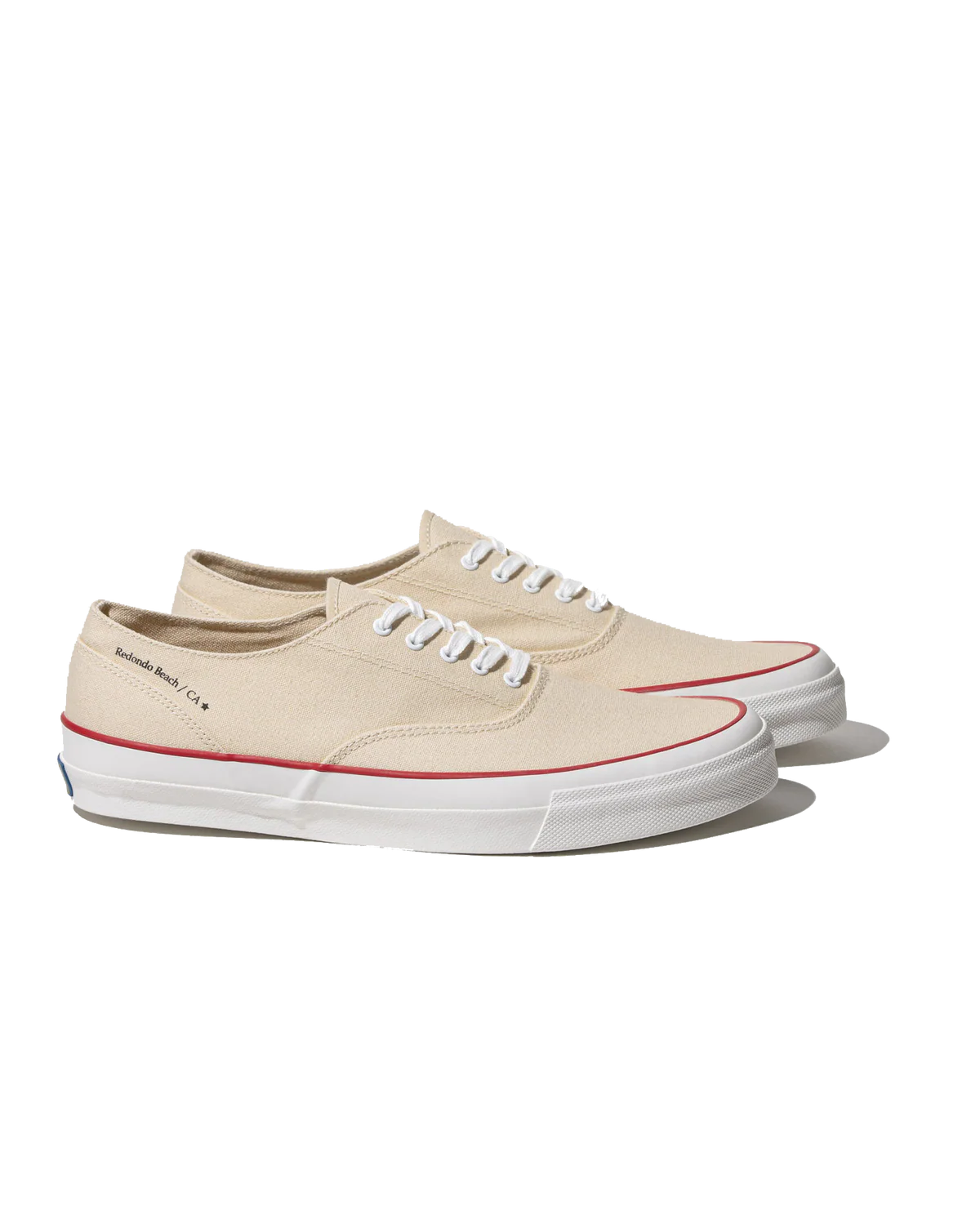 REDONDO CANVAS WHITE LINE RED