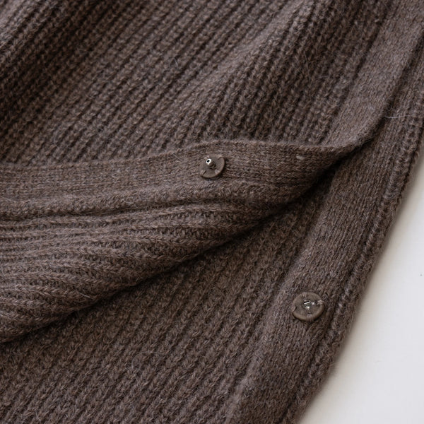 Maglione in alpaca reale con spacci laterali