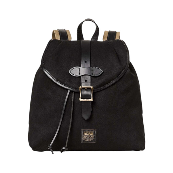 FILSON WOMAN RUGGED TWILL DRAWSTRING BACKPACK BLACK
