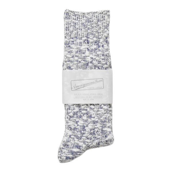 Light weight Slub Crew Blue