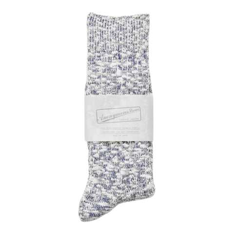 Light weight Slub Crew Blue