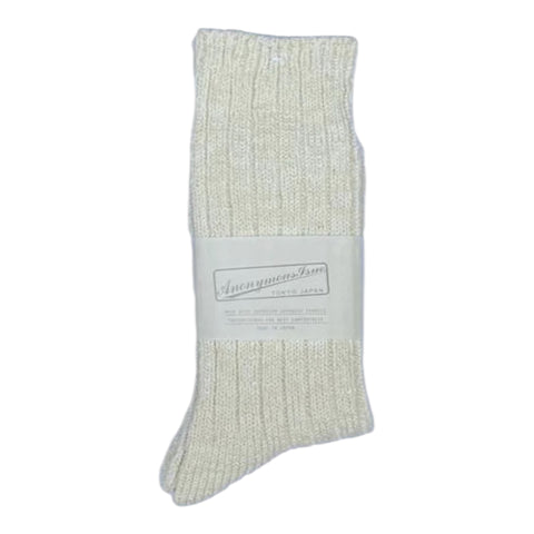 Classic Slub Crew Off White