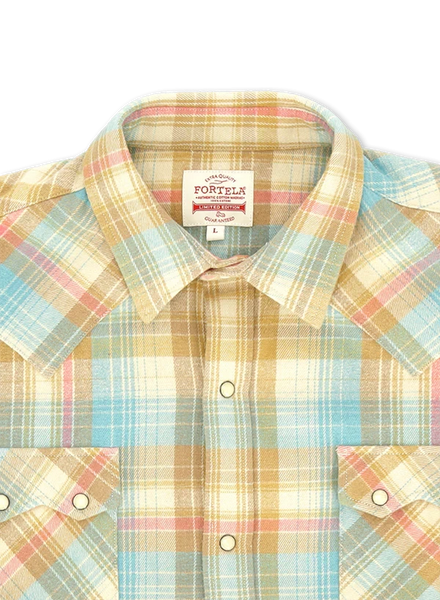 CAMICIA JOSH TEXANA IN COTONE A QUADRI
