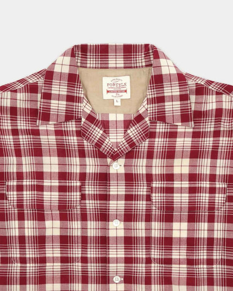 BAKER CAMICIA BOWLING IN COTONE A QUADRI