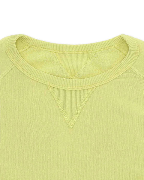HARVARD FELPA GIROCOLLO IN JERSEY FELPATO CON TAGLIO RAGLAN LEMON