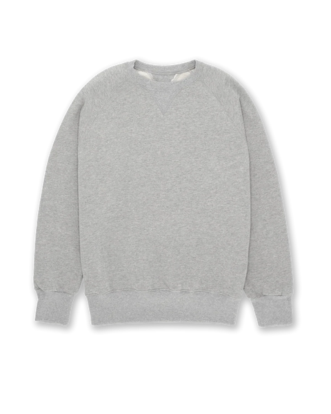 HARVARD FELPA GIROCOLLO IN JERSEY FELPATO CON TAGLIO RAGLAN MELANGE
