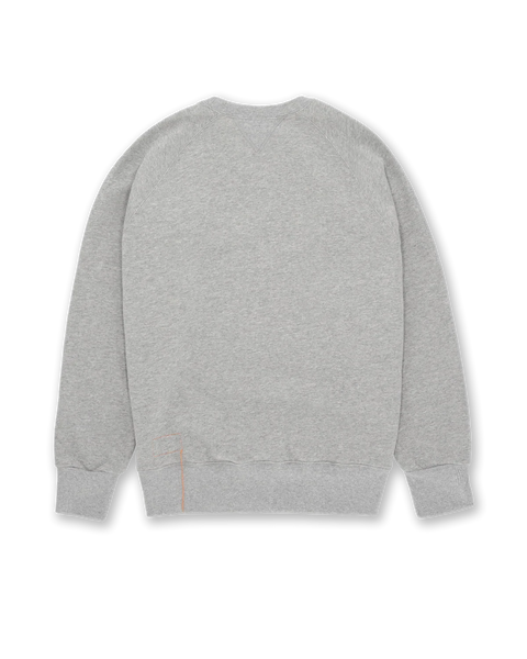HARVARD FELPA GIROCOLLO IN JERSEY FELPATO CON TAGLIO RAGLAN MELANGE
