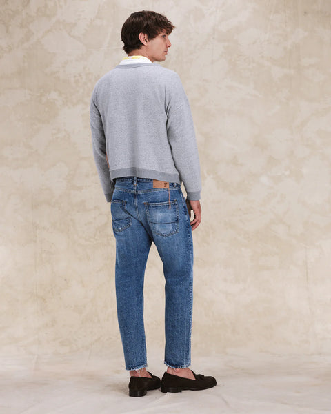 965 29 JOHN JAPAN DENIM CIMOSATO 5 TASCHE REGULAR FIT STONE WASH