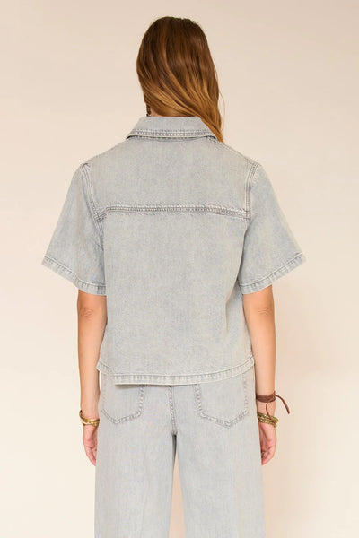 CHEMISE - CELITA TOKYO BLACK DENIM-GREY - SAN ANTONIO WASH