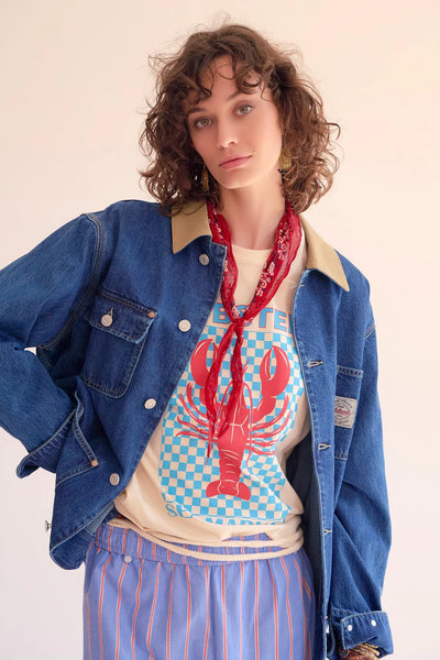 VESTE - MIRIAM NEBRASKA-BLUE - STONE WASH