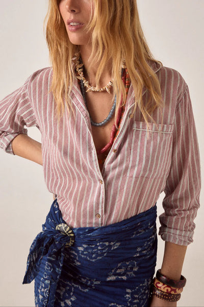 DADA SHIRT Wine Stripes