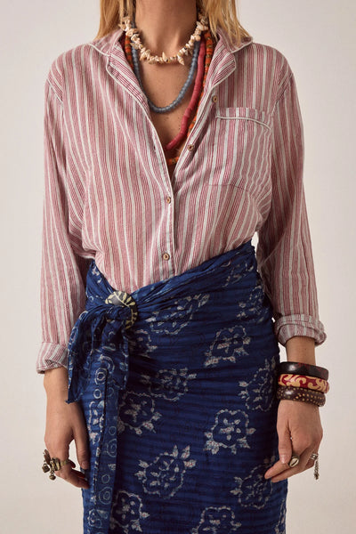 DADA SHIRT Wine Stripes