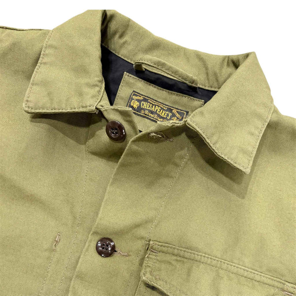 WORK SHIRT MICRO CANVAS MILITARY GREEN