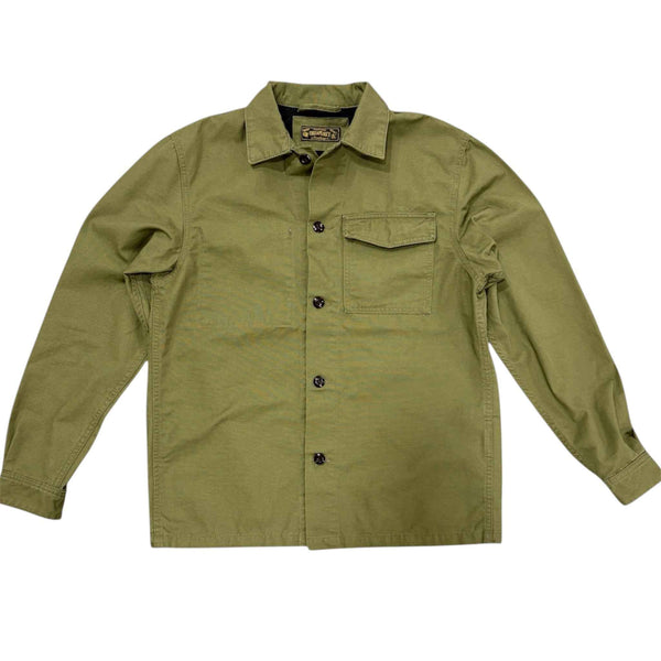 WORK SHIRT MICRO CANVAS MILITARY GREEN