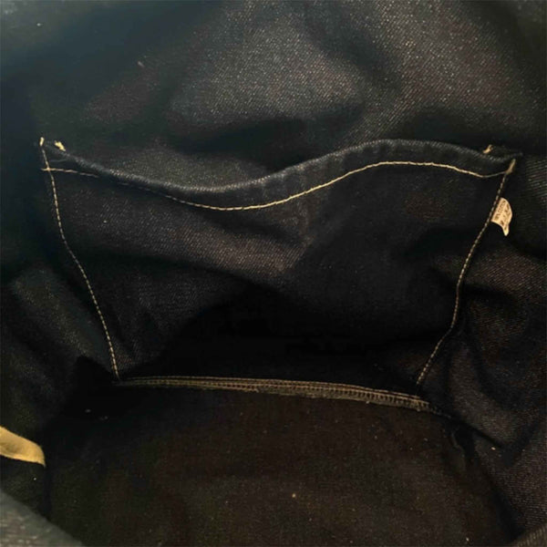 VINTAGE DENIM SHOPPER MILITARY BAG