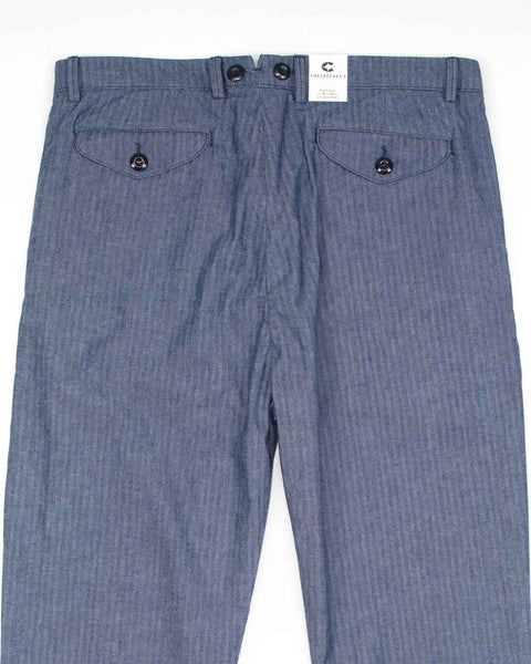 CHESAPEAKE'S DOUBLE PLEATED DENIM  HBT TROUSER PUTNEY