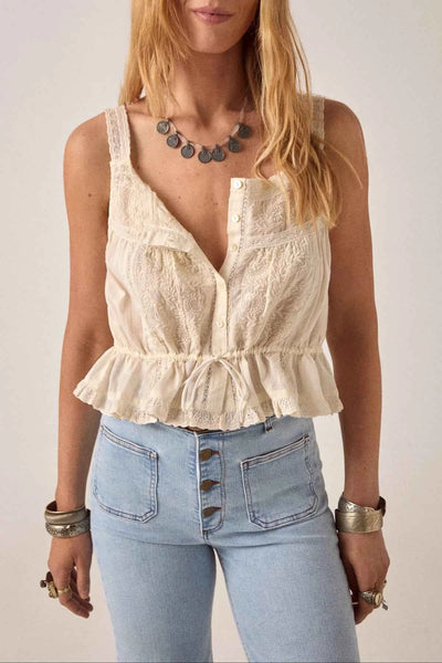 CONSTANZA TOP Vintage Lace