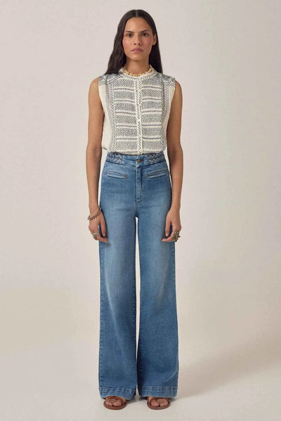 IRINA SLEEVELESS BLOUSE Indigo Poet