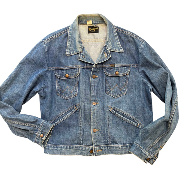 Wrangler trucker  “ Black Label “ 70s Made in Usa selvedge