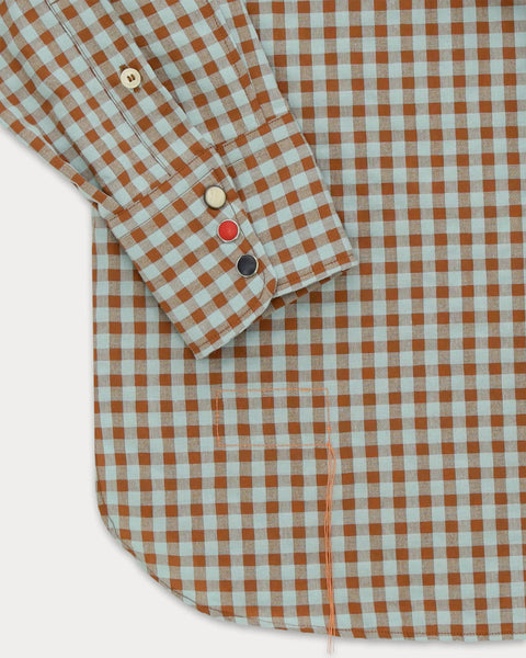 Tex Camicia Texana In Seersucker