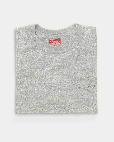 Silver Coin T-shirt Tubolare in Cotone Melange Grey