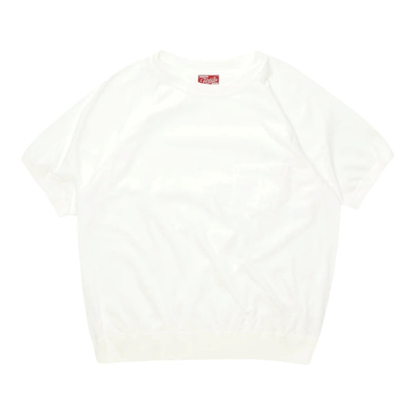 Silver Coin T-shirt Tubolare in Cotone White