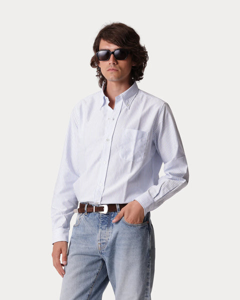 King Camicia Light Blue Con Tasca