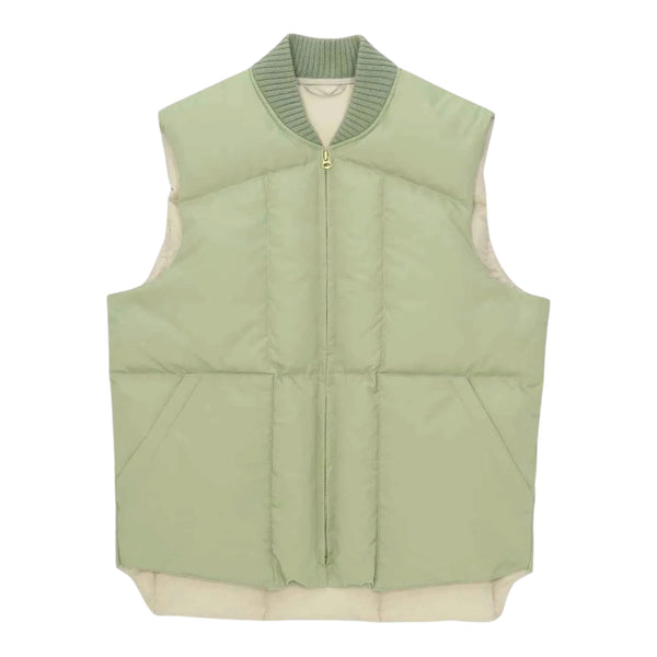 Rocket Gilet Sage Green Smanicato in Nylon