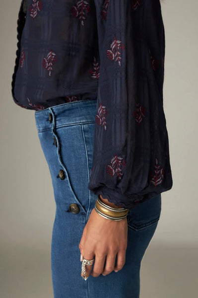 SABINE BLOUSE BLUE GRANADA