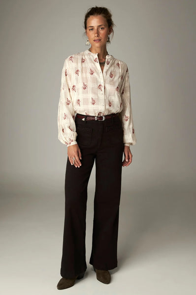 BIRDIE BLOUSE WHITE EMBER