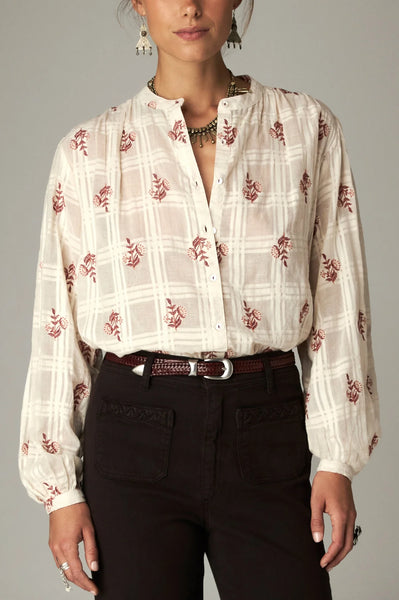 BIRDIE BLOUSE WHITE EMBER