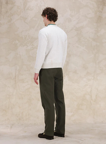 MAYFAIR MAGLIONE IN COTONE CREAM