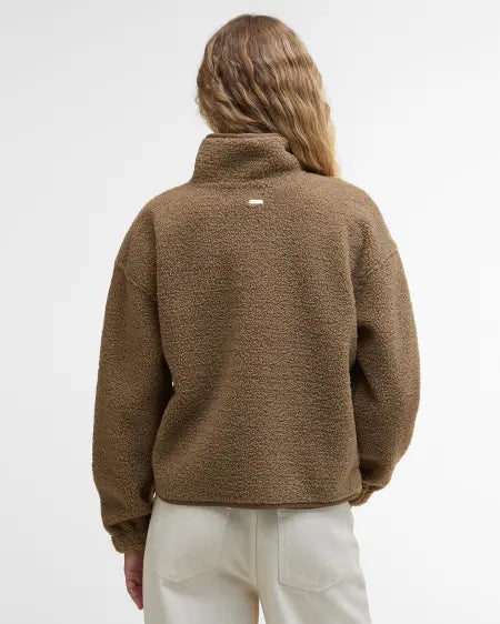 GIACCA IN PILE MABEL MILITARY BROWN