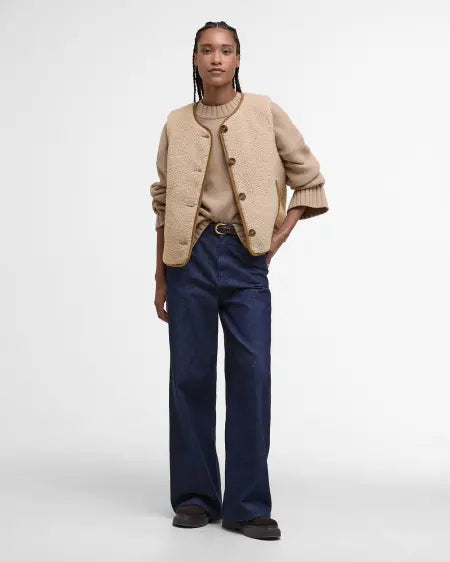 GILET IN PILE LUCIANA NATURAL