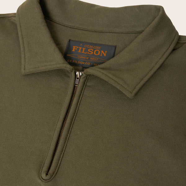 OUTRIDER QUARTER ZIP FLEECE OTTER GREEN